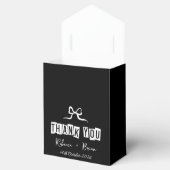 Minimalistisch Black & White Vielen Dank für Ihre Geschenkschachtel (Geöffnet)
