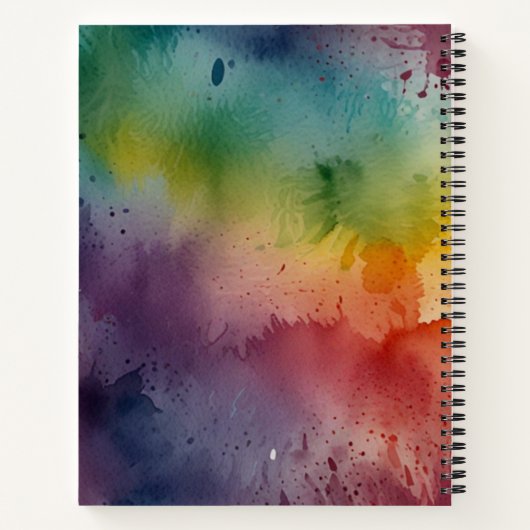 Minimalistisch Blank Sketchbook Notizblock (Rückseite)