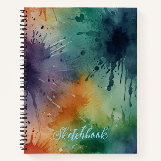 Minimalistisch Blank Sketchbook Notizblock (Vorderseite)