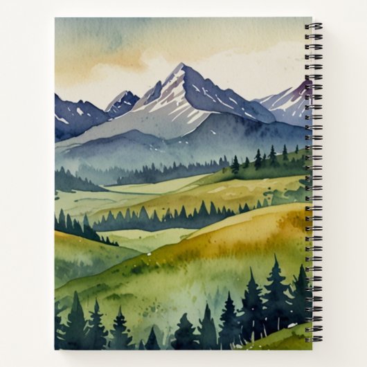 Minimalistisch Blank Sketchbook Notizblock (Rückseite)