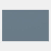 Minimalistisch-blau-grau-solides schlichtes elegan geschenkpapier set (Vorderseite 3)