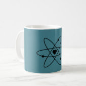 Minimalistisch Blau Kaffeetasse (Vorderseite Links)