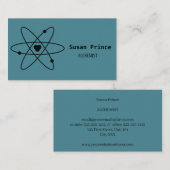 Minimalistisch Blau Visitenkarte (Vorne/Hinten)