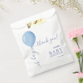 Minimalistisch Blue Balloon Oh Boy Baby Dusche Geschenktütchen (Versiegelt)