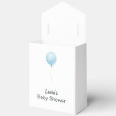 Minimalistisch Blue Balloons Boy Baby Dusche Geschenkschachtel (Offen)