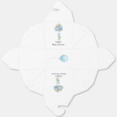 Minimalistisch Blue Balloons Boy Baby Dusche Geschenkschachtel (Ungefaltet)