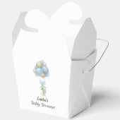 Minimalistisch Blue Balloons Boy Baby Dusche Geschenkschachtel (Offen)