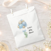 Minimalistisch Blue Balloons Boy Baby Dusche Geschenktütchen (Ausgeschnitten)