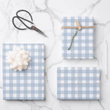 Minimalistisch Blue Gingham Kariert Pattern