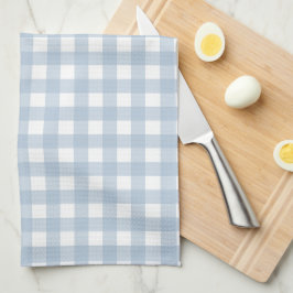 Minimalistisch Blue Gingham Kariert Pattern Geschirrtuch