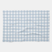 Minimalistisch Blue Gingham Kariert Pattern Geschirrtuch (Horizontal)