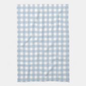 Minimalistisch Blue Gingham Kariert Pattern Geschirrtuch (Vertikal)