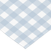 Minimalistisch Blue Gingham Kariert Pattern Kurzer Tischläufer (Ecke)
