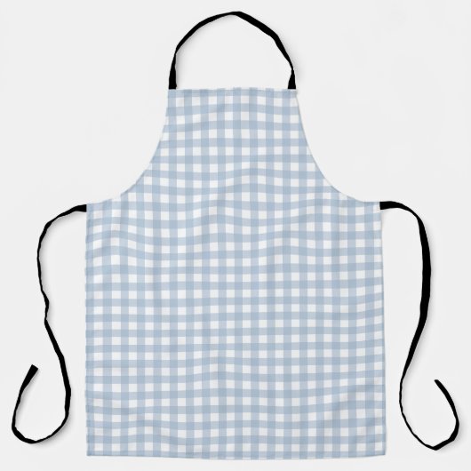 Minimalistisch Blue Gingham Kariert Pattern Schürze (Vorderseite)
