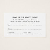 Minimalistisch Blue Imitats Silver Line-Schere Ges (Rückseite)