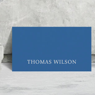Minimalistisch Blue Light Pastel Consultant Visitenkarte