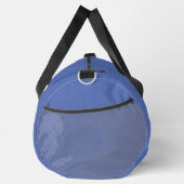 Minimalistisch Blue Modern Initial Monogram Duffle Bag (Rechts)