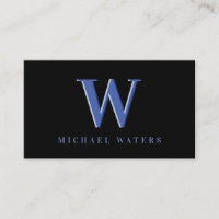 Minimalistisch-Blue-Monogram-Logo-Embossed-Effekt