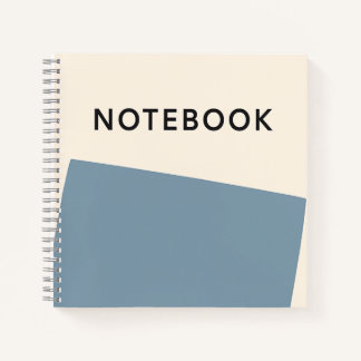 Minimalistisch Blue Notebook Notizblock