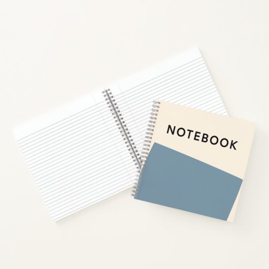 Minimalistisch Blue Notebook Notizblock (Innenseite)