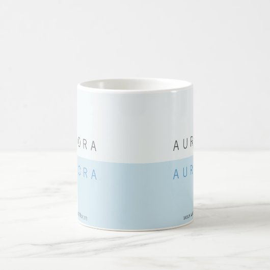 Minimalistisch Blue Two-Tone Kaffeetasse (Mittel)