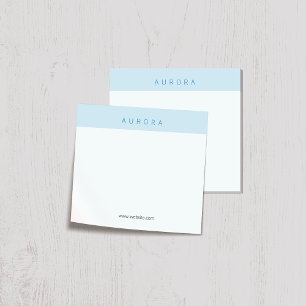 Minimalistisch Blue Two-Tone Post-it Klebezettel