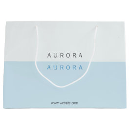 Minimalistisch Blue Two-Tone-Visitenkarte Große Geschenktüte