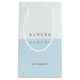 Minimalistisch Blue Two-Tone-Visitenkarte Kleine Geschenktüte