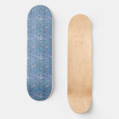 Minimalistisch Blue Wave Skateboard (Vorderseite)