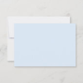 Minimalistisch Blue Wedding Dankeschön Card Dankeskarte (Rückseite)