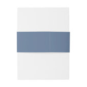 Minimalistisch Blue Wedding Einladung Bly Bands Einladungsbanderole (Rückseitenbeispiel)