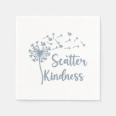 Minimalistisch blühende Lüster Scatter Kindness Serviette (Vorderseite)