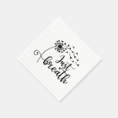 Minimalistisch blühender Kronleuchter Atmen Serviette (Ecke)