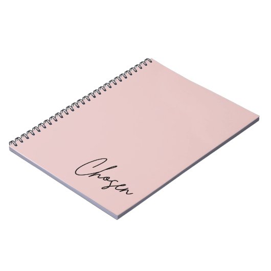 Minimalistisch Blush Christlich Faith-Notebook aus Notizblock (Linke Seite)