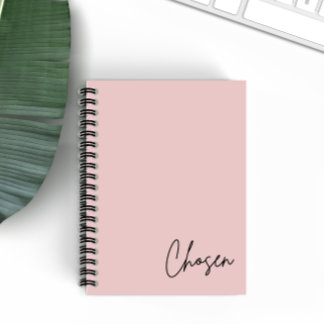 Minimalistisch Blush Christlich Faith-Notebook aus Notizblock