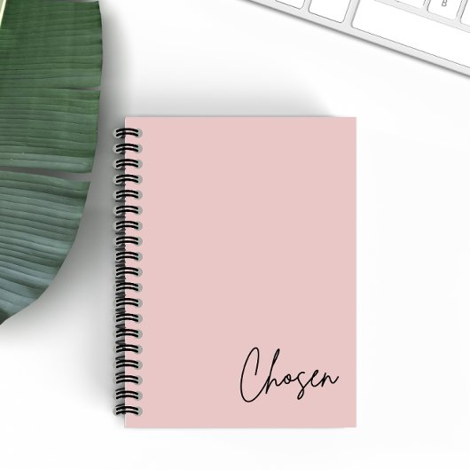 Minimalistisch Blush Christlich Faith-Notebook aus Notizblock