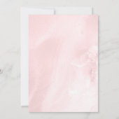 Minimalistisch Blush Pink Agate Geode 40. Geburtst Einladung (Rückseite)