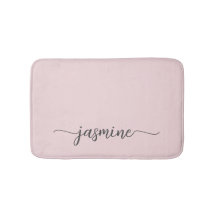 Minimalistisch Blush Pink Girl Monogram Name Scrip