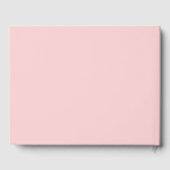 Minimalistisch Blush Pink Gray Moderne Monogramm H Gästebuch (Rückseite)