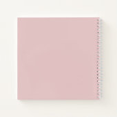 Minimalistisch Blush Pink Handgeschriebener Name R Notizblock (Rückseite)