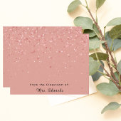 Minimalistisch Blush Pink Stilvolles Teacher-Gesch Mitteilungskarte