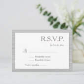 Minimalistisch Blush Pink Weiße Streifen UAWG Einladung (Stehend Vorderseite)