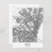 Minimalistisch Bogota Kolumbien Postkarte (Vorne/Hinten)