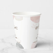 Minimalistisch Boho Abstrakt Baby Dusche Willkomme Pappbecher (Rechts)