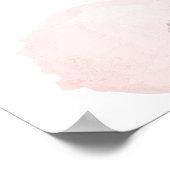 Minimalistisch Boho Abstrakt Baby Dusche Willkomme Poster (Ecke)