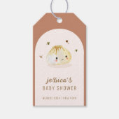 Minimalistisch Boho Arch Chinese Dumpling Baby Dus Geschenkanhänger (Vorderseite)