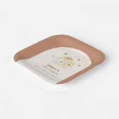 Minimalistisch Boho Arch Chinese Dumpling Baby Dus Pappteller (Gewinkelt)