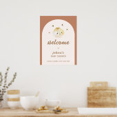 Minimalistisch Boho Arch Dumpling Babydusche Empfa Poster (Küche)