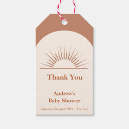Minimalistisch Boho Arch Sunshine Baby Dusche Geschenkanhänger