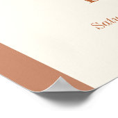 Minimalistisch Boho Arch Sunshine Baby Dusche Will Poster (Ecke)